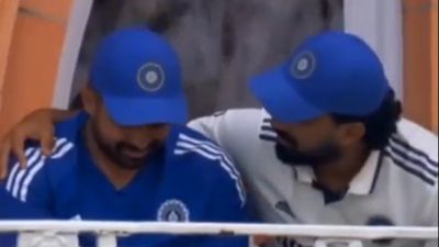 'Yes, we were sitting on the balcony, but...': Karun Nair breaks silence on viral video showing him in tears next to KL Rahul during England Test series KL Rahul and Karun Nair (X screengrab)