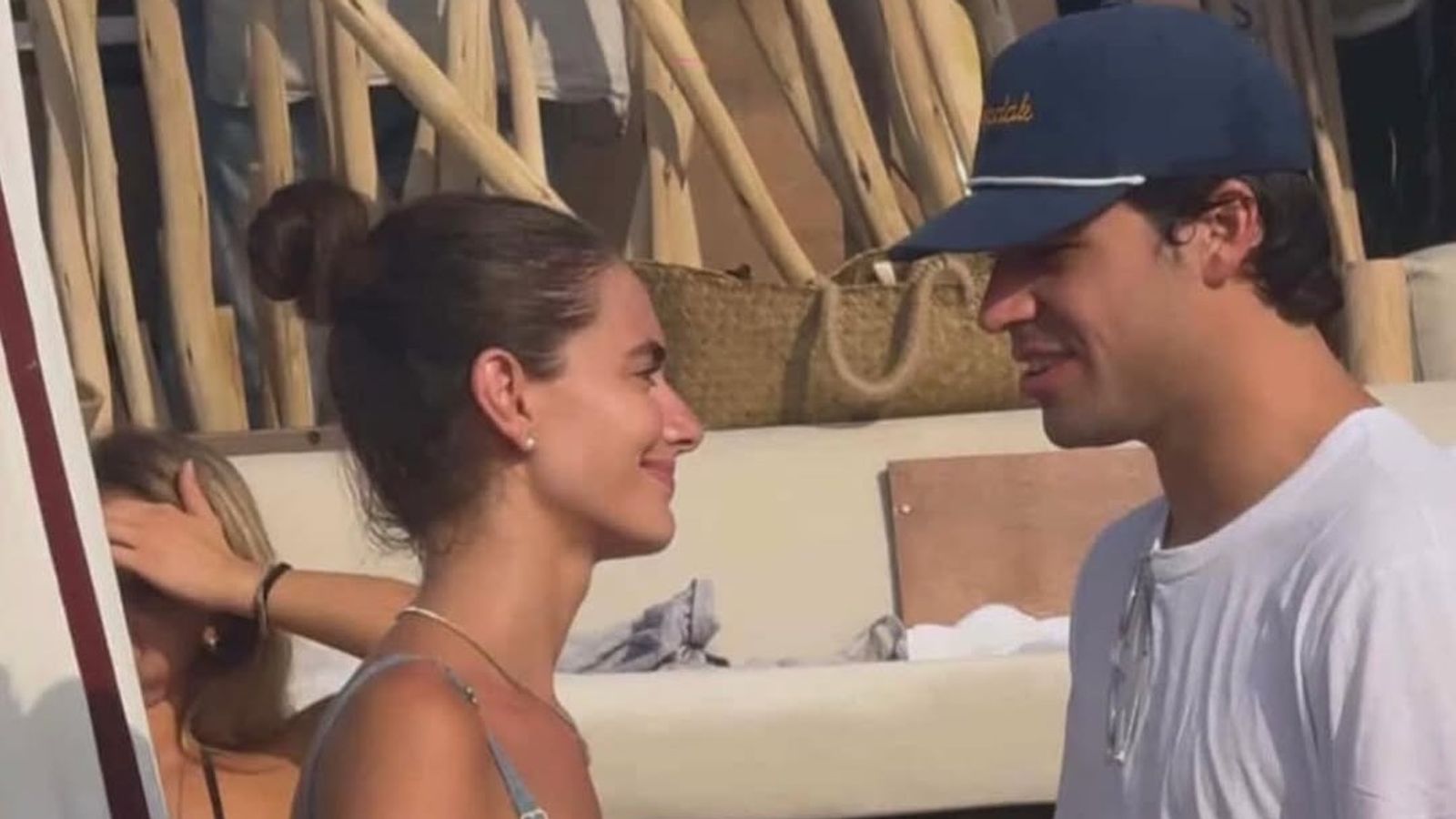 Aston Martin racer Lance Stroll spotted with model Yael Shelbia Lance Stroll with Yael Shelbia in the frame.