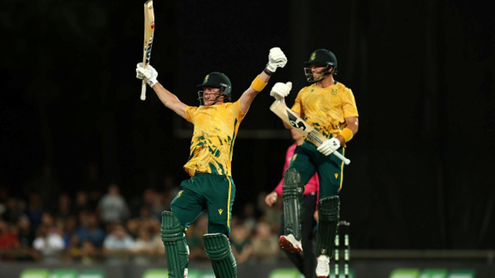 Not 'Baby AB' anymore! Dewald Brevis becomes first-ever batter to score a T20I century against Australia in Australia, breaks CSK captain's record Dewald Brevis of South Africa celebrates after reaching his century during game two in the T20 series against Australia at Marrara Stadium on August 12, 2025 in Darwin, Australia.