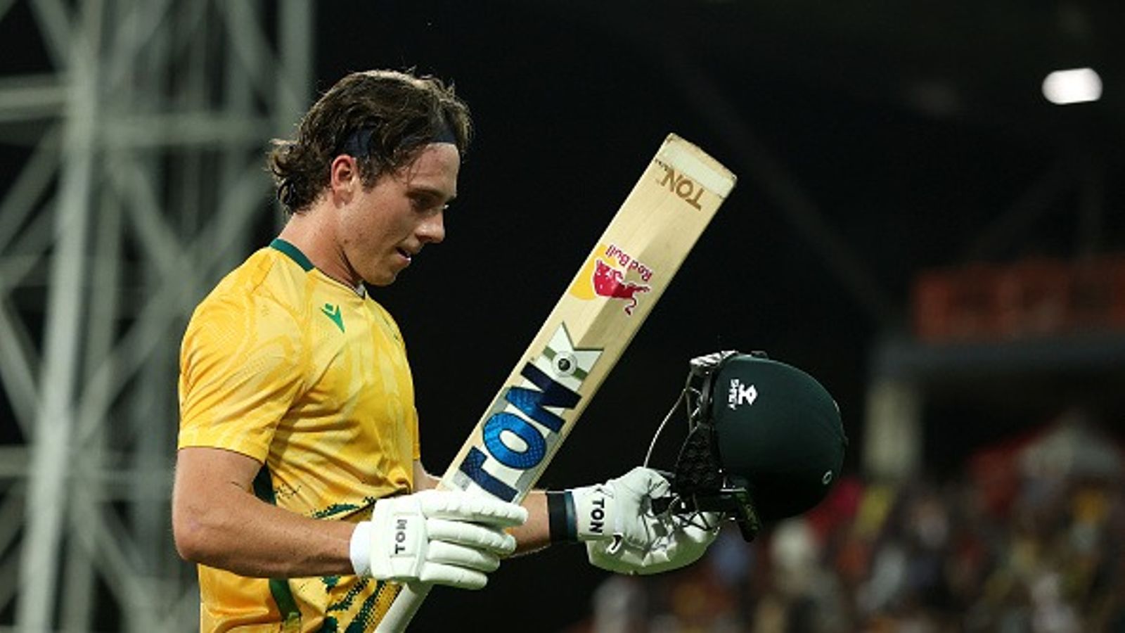'CSK either got very lucky, or...': AB de Villiers lauds Dewald Brevis after record-breaking T20I ton against Australia Dewald Brevis of South Africa raises his bat as he leaves the ground on 125 not out during game two in the T20 International series between Australia and South Africa at Marrara Stadium on August 12, 2025 in Darwin, Australia