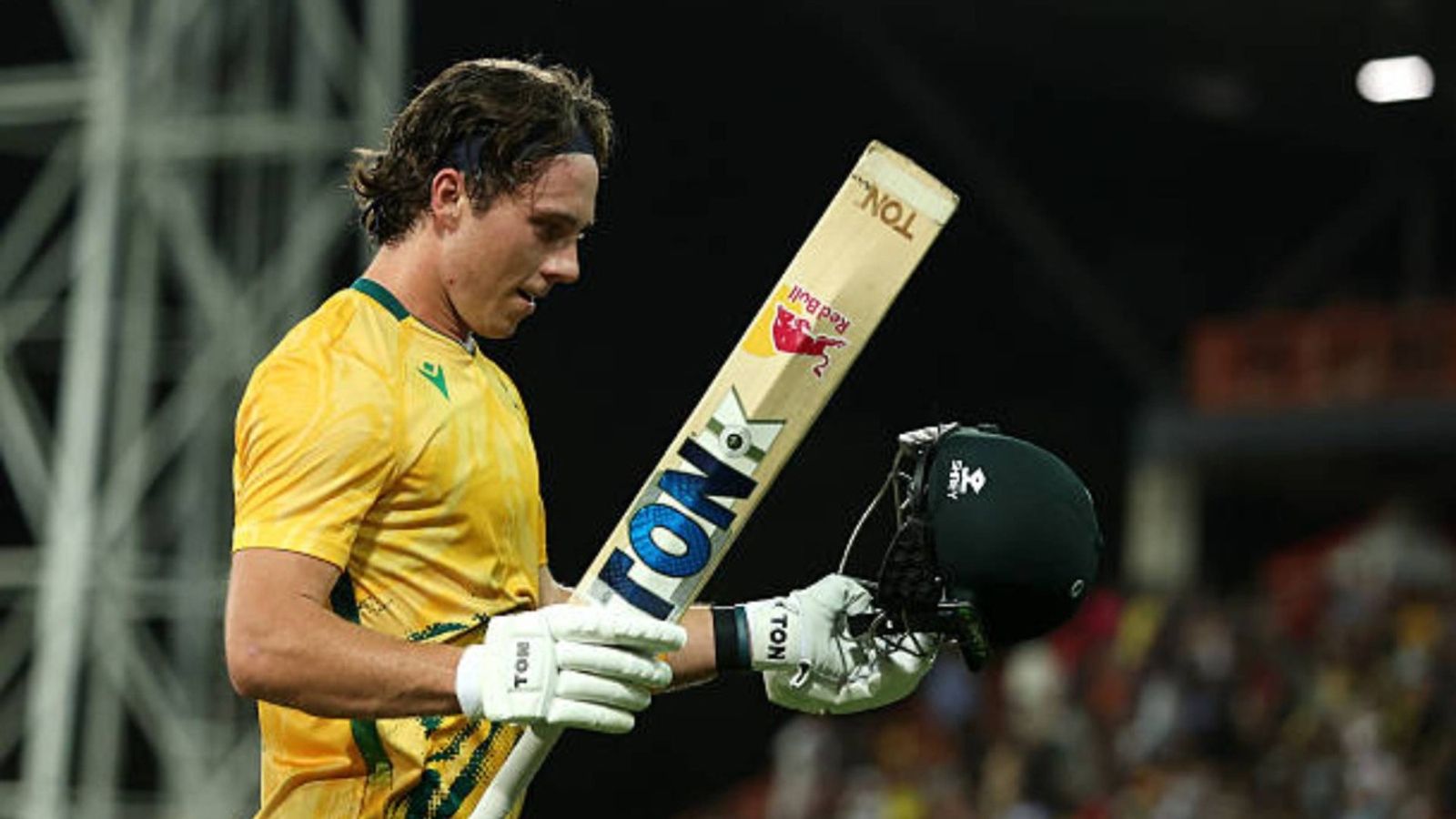 'Great to be on the winning side...': Dewald Brevis shares his views after scoring record-breaking century against Australia in second T20I Dewald Brevis in this frame