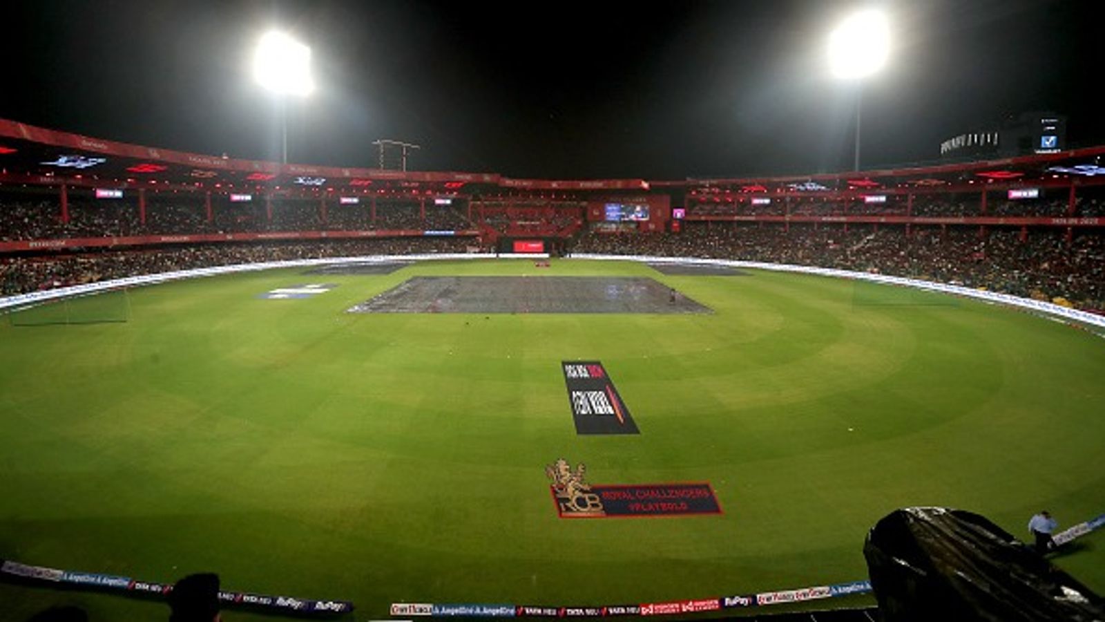 ODI World Cup 2025: Bengaluru's Chinnaswamy Stadium set to lose hosting rights as matches shift to another venue General view of M Chinnaswamy Stadium as rain delays during the 2025 IPL match between Royal Challengers Bengaluru and Punjab Kings at M Chinnaswamy Stadium on April 18, 2025, in Bengaluru, India.