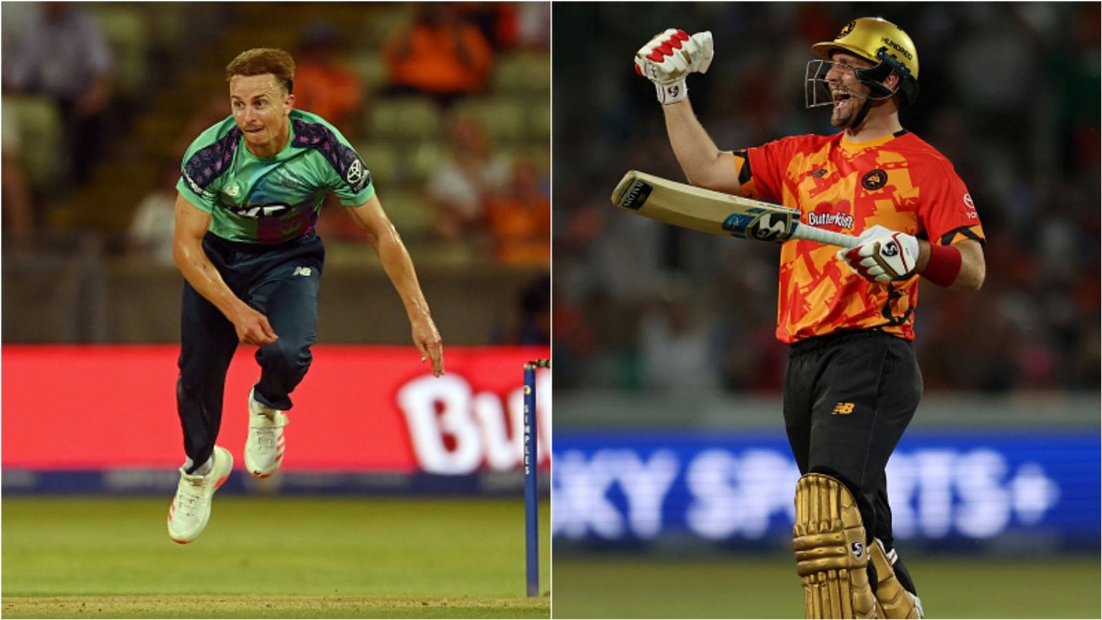 'He called me a fat slob or something so...': Liam Livingstone left stunned by Tom Curran's sledges, then smashes him for 2 sixes in slog overs Oval Invincibles' Tom Curran bowls during The Hundred clashand; Birmingham Phoenix captain Liam Livingstone celebrates the 4-wicket win.