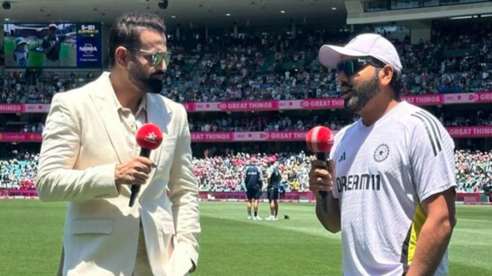 'If he was not the captain of the team...': Irfan Pathan gives details about Rohit Sharma's interview after he opted out of final Test of BGT series Irfan Pathan, Rohit Sharma during a conversation at Sydney Cricket Ground.