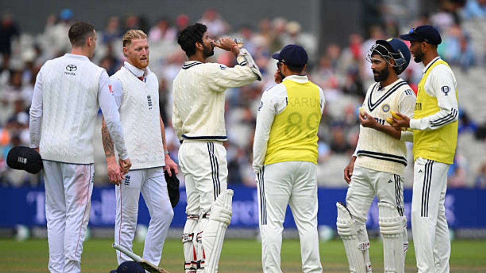 'It was an experience...': Washington Sundar opens up on handshake controversy in Manchester Test against England Ben Stokes of England sees his offer of an early finish turned down as both batsmen, Ravindra Jadeja and Washington Sundar of India, set their sights on a century during Day Five of the 4th Rothesay Test Match between England and India