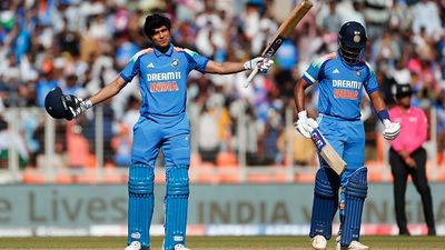 Asia Cup 2025: Three players, including Shubman Gill, are likely to miss out from Suryakumar Yadav-led India's squad  Shubman Gill of India celebrates after scoring a century (100 runs) with Shreyas Iyer of India (R) during the 3rd ODI between India and England at Narendra Modi Stadium on February 12, 2025 in Ahmedabad, India.