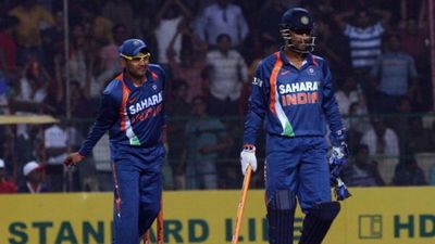'MS Dhoni dropped me from the side...': Virender Sehwag's massive revelation on forcefully considering early retirement from ODIs Virender Sehwag and Mahendra Singh Dhoni celebrate after winning the ODI against South Africa in Gwalior on Wednesday, February 24, 2010.