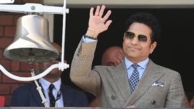 Sachin Tendulkar waves before ringing the bell before day one of the third Rothesay Test Match between England and India at Lord's Cricket Ground on July 10, 2025 in London, England. Sachin Tendulkar waves before ringing the bell before day one of the third Rothesay Test Match between England and India at Lord's Cricket Ground on July 10, 2025 in London, England.