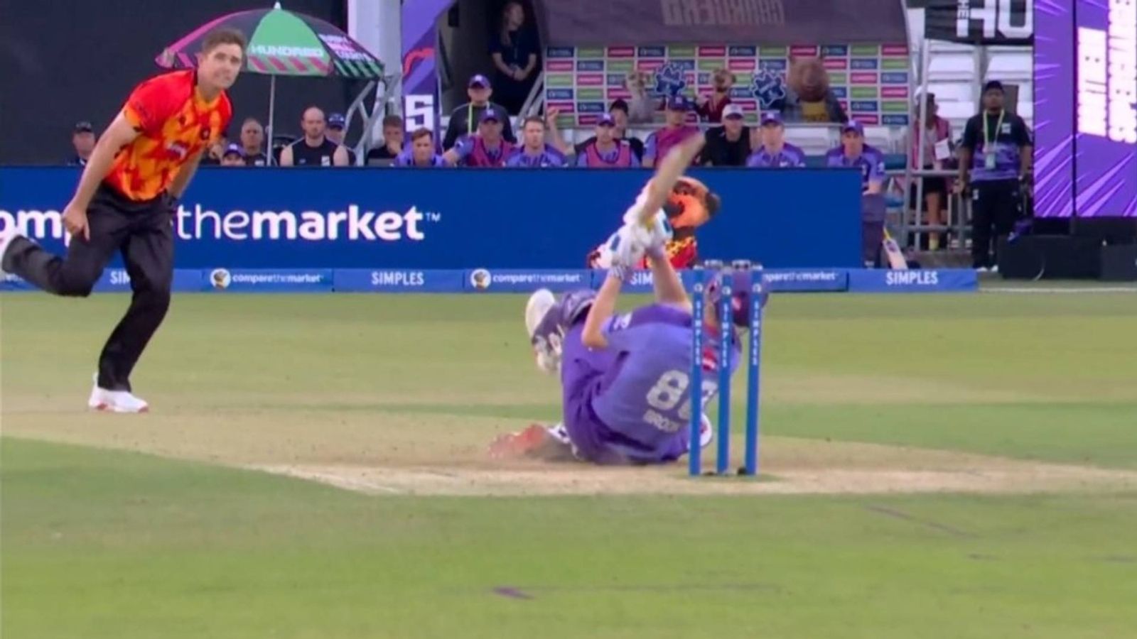 WATCH: Harry Brook opens his account with outrageous scoop shot against Tim Southee in The Hundred, video goes viral Harry Brook hits outrageous scoop shot against Tim Southee in The Hundred