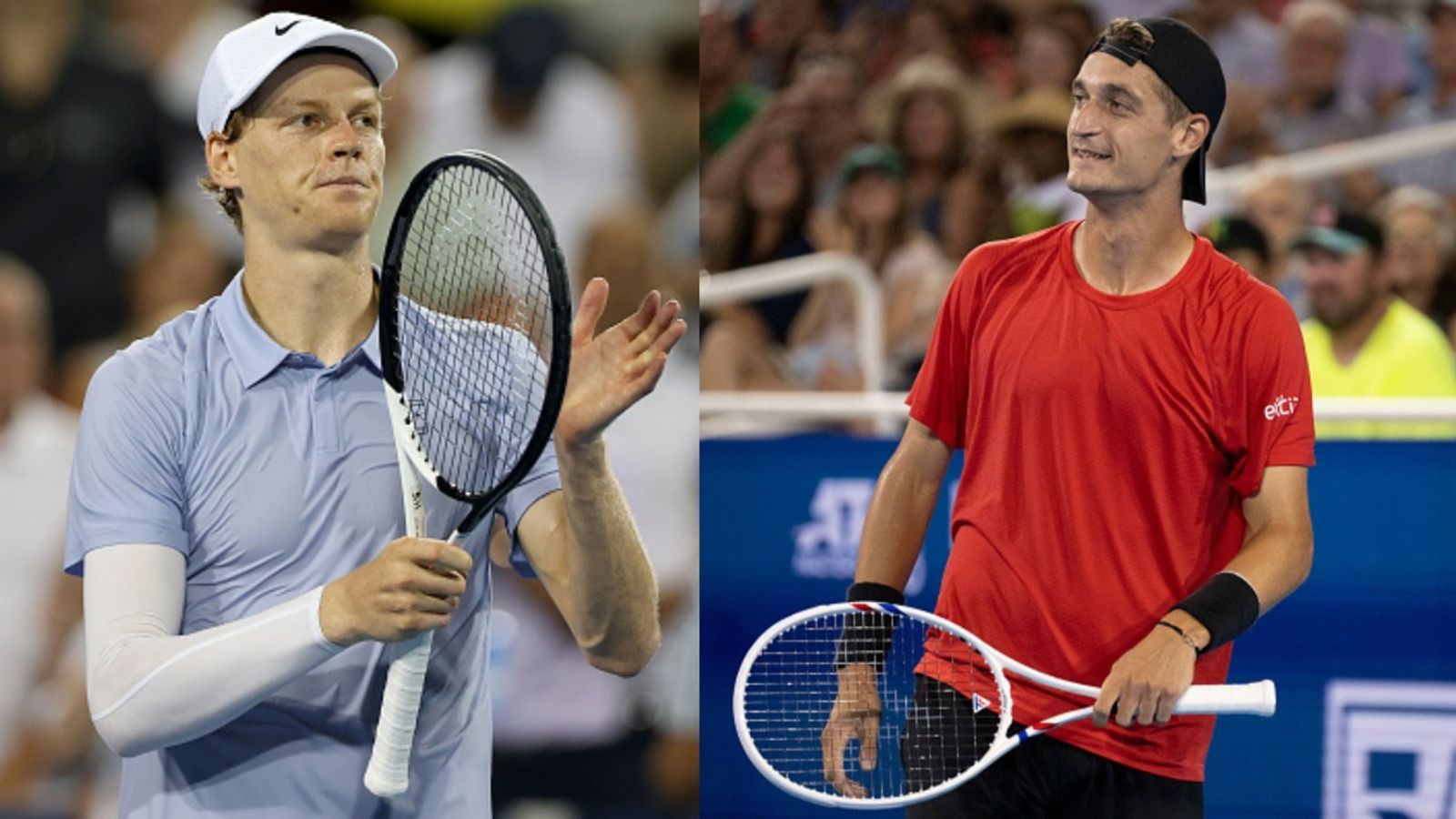 Jannik Sinner faces surprising crowd chant before Cincinnati Open clash with Terence Atmane Jannik Sinner and Terence Atmane in the frame (Images via Getty)