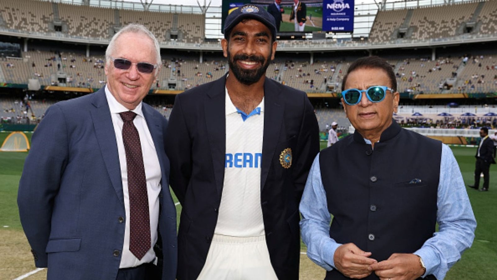 After drama in England over Jasprit Bumrah's availability, Sunil Gavaskar wants Ajit Agarkar to rest pacer for white-ball series this year Jasprit Bumrah of India poses with Allan Border and Sunil Gavaskar following the coin toss during day one of the first Test in the series at Perth Stadium on November 22, 2024 in Perth, Australia.