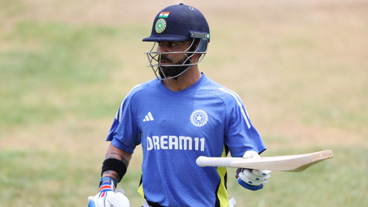 Virat Kohli starts sweating out in nets at Lord's Stadium in London ahead of India vs Australia ODI series: Check viral Photo Virat Kohli starts sweating out in nets at Lord's Stadium in London ahead of India vs Australia ODI series: Check viral Photo