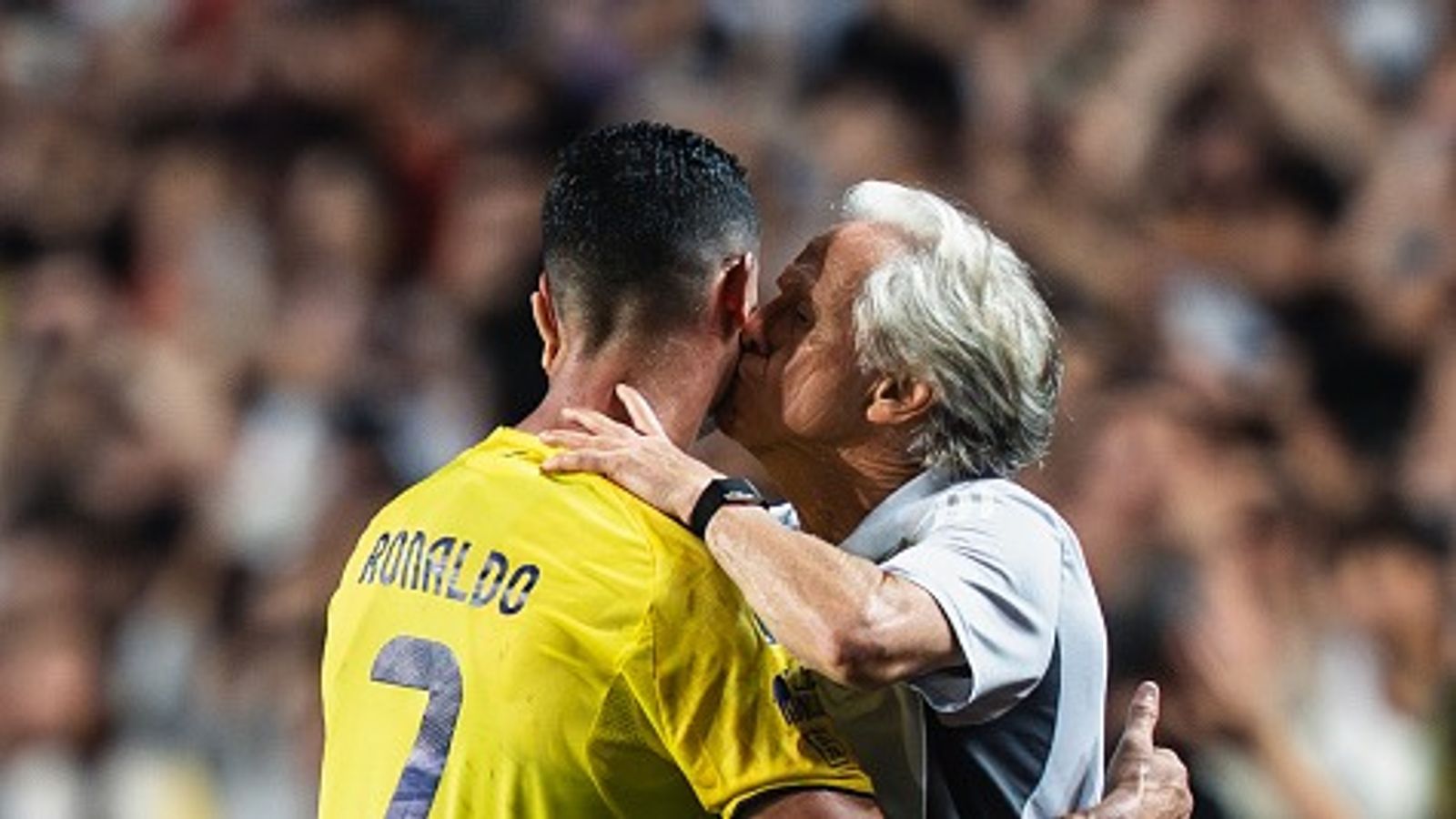 Al-Nassr coach Jorge Jesus hails Cristiano Ronaldo as 'global icon', Says '80 percent of the fans in attendance are here for him' Cristiano Ronaldo with Jorge Jesus in the frame.
