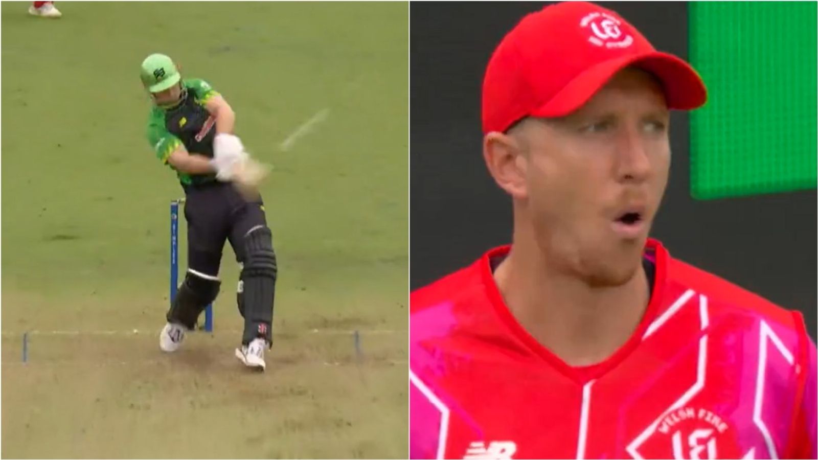 Absent from international cricket for 8 years, Australia batter makes jaws drop in The Hundred with 19-ball 51 featuring 5 sixes Welsh Fire player reacts to Southern Brave batter Hilton Cartwright's massive six in The Hundred 2025 clash.