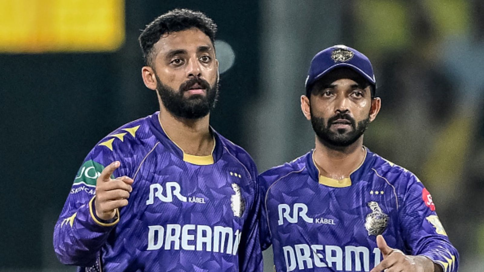 No place for Sanju Samson, unclear about Varun Chakravarthy's spot: Ajinkya Rahane picks India's playing XI for T20 Asia Cup 2025 Kolkata Knight Riders' Varun Chakravarthy (L) celebrates with captain Ajinkya Rahane after taking the wicket of Chennai Super Kings' Vijay Shankar during the Indian Premier League (IPL) at the MA Chidambaram Stadium in Chennai on April 11, 2025.