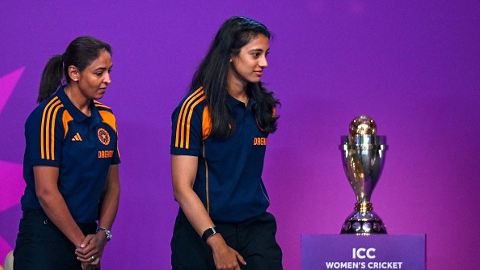 BCCI announces revised schedule for Women's ODI World Cup 2025 matches, shifts Bengaluru matches to new venues: Check details Indian team players Smriti Mandhana (R) and Harmanpreet Kaur attend an event held to mark 50 days countdown to the 2025 ICC Women's Cricket World Cup in Mumbai on August 11, 2025.