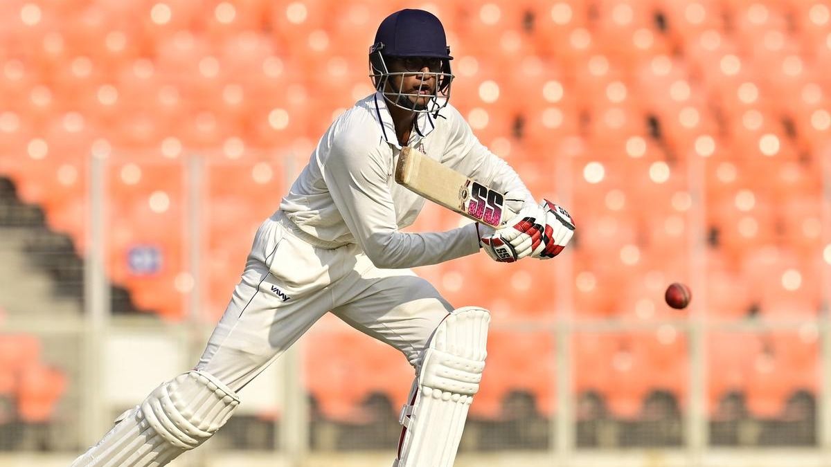 CSK's 18-yr-old star wreaks havoc in Buchi Babu Trophy, tonks splendid century to continue his hot run in first-class cricket TNCA President's XI's Andre Siddarth in this frame