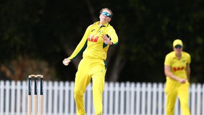 Australia A Women outclass India A in unofficial Test as Amy Edgar stars with five wickets and top order fires with bat Amy Edgar of Australia A bowls during game two of the ODI Women's Series between Australia A and India A