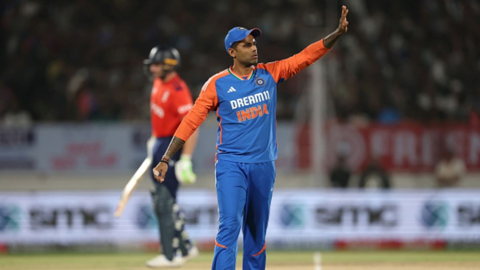 'Association with Dream11 is over': BCCI secretary Devajit Saikia confirms that board is looking for new title sponsor ahead of Asia Cup 2025 India captain Suryakumar Yadav during the third T20I against England at Niranjan Shah Stadium on January 28, 2025 in Rajkot, India.