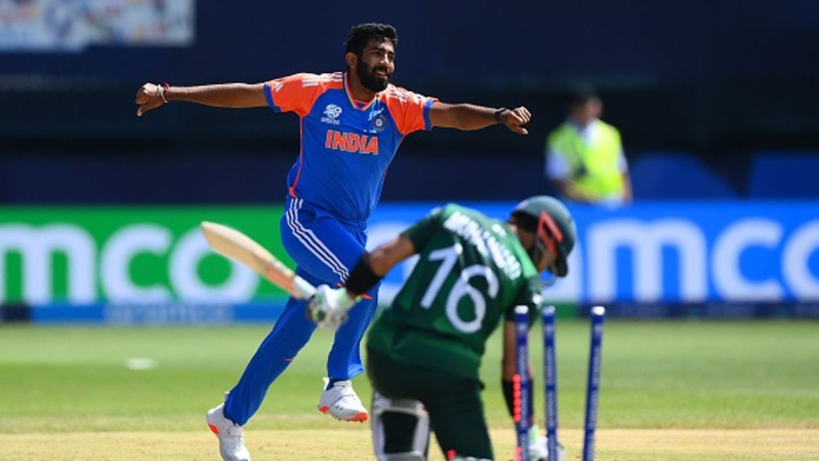 'Pakistan has let down the government of India as well...': Former KKR star questions India's decision to play against Pakistan in Asia Cup 2025 Jasprit Bumrah of India celebrates taking the wicket of Mohammad Rizwan of Pakistan