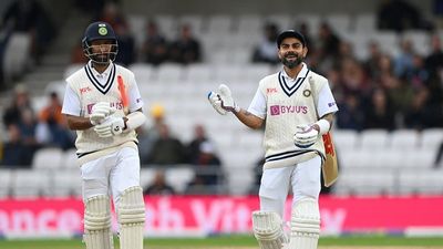 'Cheteshwar was instrumental in helping Virat Kohli also make a lot of his runs': Ravichandran Ashwin's huge claim after Pujara's retirement  India batsmen Virat Kohli (r) and Cheteshwar Pujara leave the field after day three of the Third Test Match between England and India at Emerald Headingley Stadium