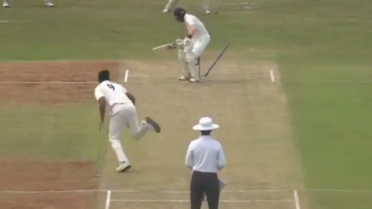 Express pacer Umran Malik sends stumps flying leaving batters clueless on comeback match in Buchi Babu tournament; video goes viral  Umran Malik