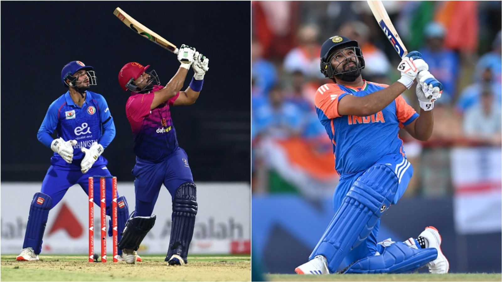 UAE's Muhammad Waseem breaks Rohit Sharma's all-time T20I record as captain just over a week ahead of India T20 Asia Cup 2025 clash UAE captain Muhammad Waseem hits a six against Afghanistan in tri-series match on September 1; India's Rohit Sharma hits a six against England in T20 World Cup 2024 semifinal..