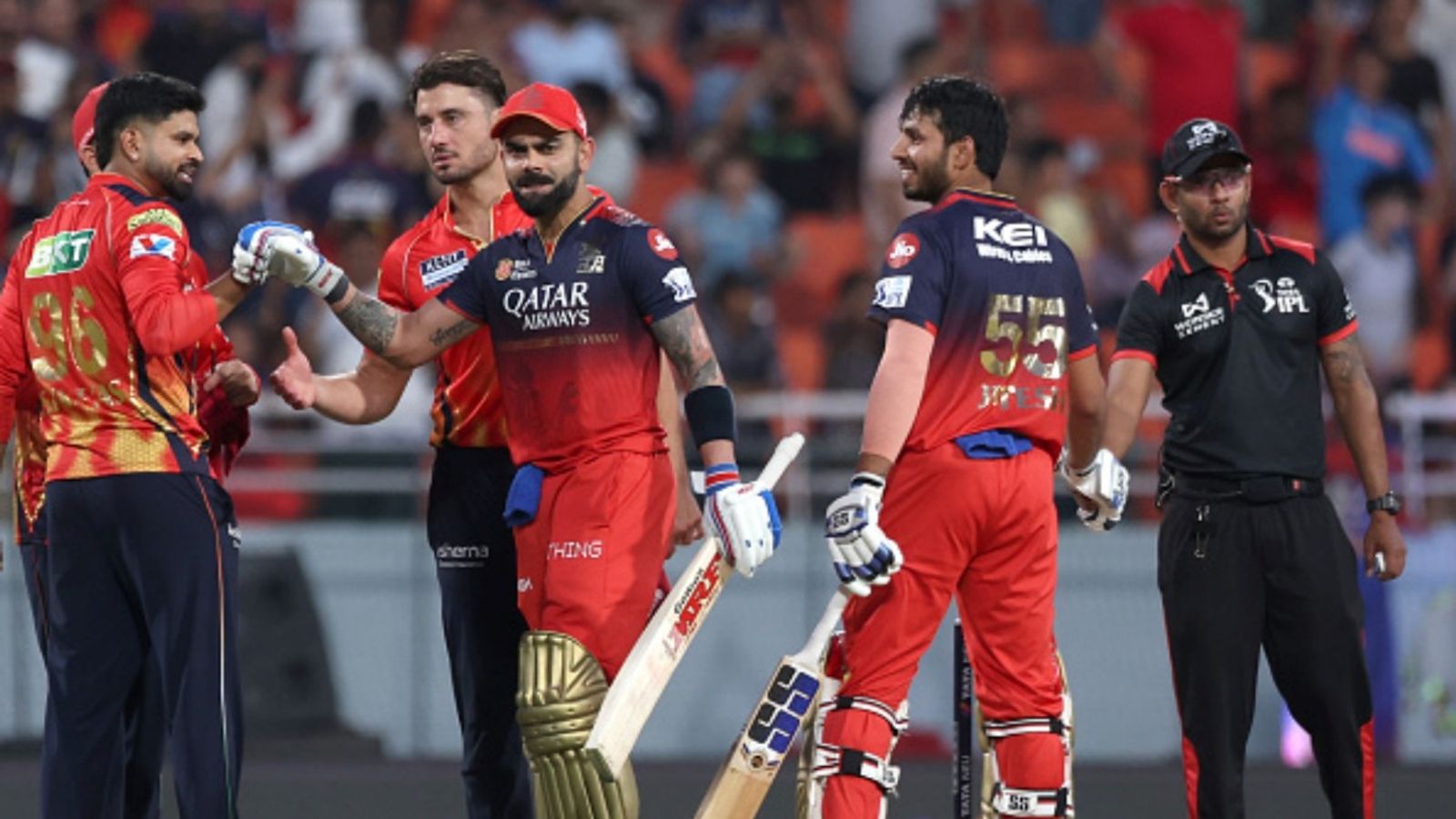 'Out of respect I maintained my distance': RCB vice-captain Jitesh Sharma on Virat Kohli's 'he hasn't opened up with me' remark RCB's Virat Kohli and Jitesh Sharma celebrate their team's win over Punjab Kings during the 2025 IPL match at Maharaja Yadavindra Singh International Cricket Stadium, Mullanpur, on April 20, 2025, in Mohali, India.