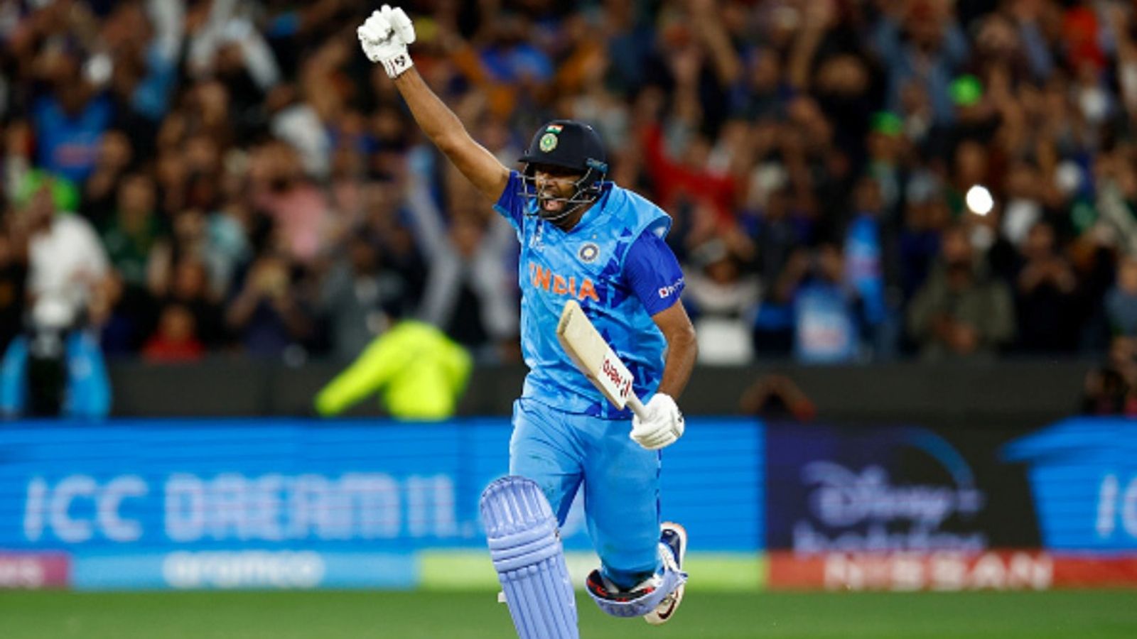 R Ashwin to play in BBL 2025-26? Cricket Australia CEO makes big statement on 'champion cricketer' after IPL retirement Ravichandran Ashwin of India celebrates scoring the match winning runs during the ICC Men's T20 World Cup match against Pakistan at Melbourne Cricket Ground on October 23, 2022 in Melbourne, Australia.