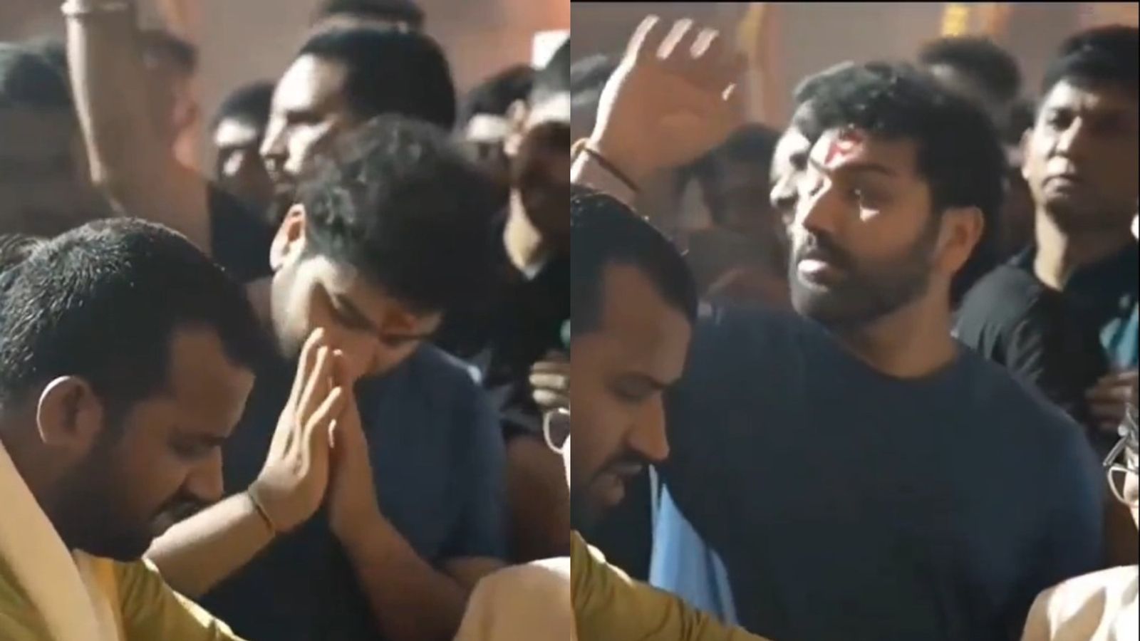 WATCH: Rohit Sharma's gesture to stop fans from chanting 'Mumbai Cha Raja Rohit Sharma' during Ganpati celebrations in Mumbai goes viral Rohit Sharma during Ganpati celebrations in Mumbai