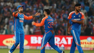 T20 World Cup 2024 winning star out as Irfan Pathan picks India's strongest playing XI for Asia Cup 2025 Suryakumar Yadav captain of India Rinku Singh of India and Arshdeep Singh of India celebrates after win the match during the India and England