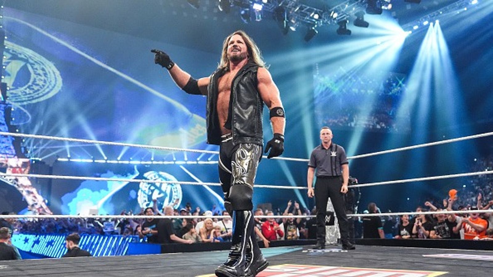 AJ Styles clears the air on WWE retirement rumors A.J. Styles in the frame.