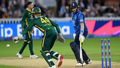 ECB announces England's playing XI for third ODI against South Africa, make one big change in line-up after series defeat England's Joe Root (R) looks back after being stumped by South Africa wicketkeeper Ryan Rickelton during second ODI