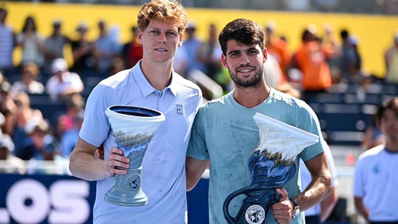When and where to watch Jannik Sinner vs Carlos Alcaraz US Open 2025 Final: TV, online streaming, match time Jannik Sinner (L) and Carlos Alcaraz (R) in the frame.