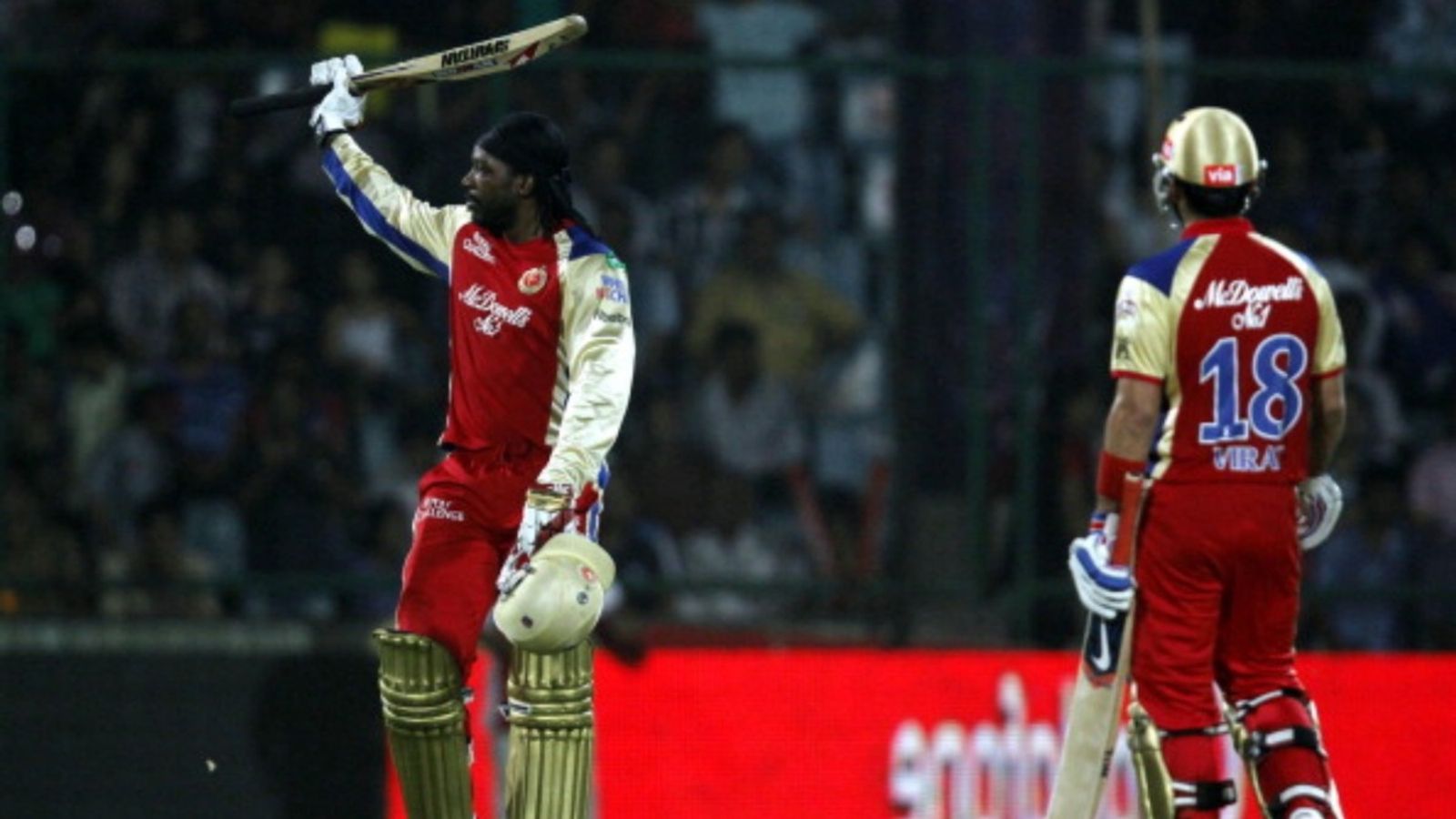 'Even Shubman Gill can do that': Chris Gayle picks 3 Indian stars and retired West Indies player to break his colossal 175 record in T20s Royal Challengers Bangalore batsman Chris Gayle celebrates after his century against Delhi Daredevils in IPL match on May 17, 2012 in New Delhi, India.