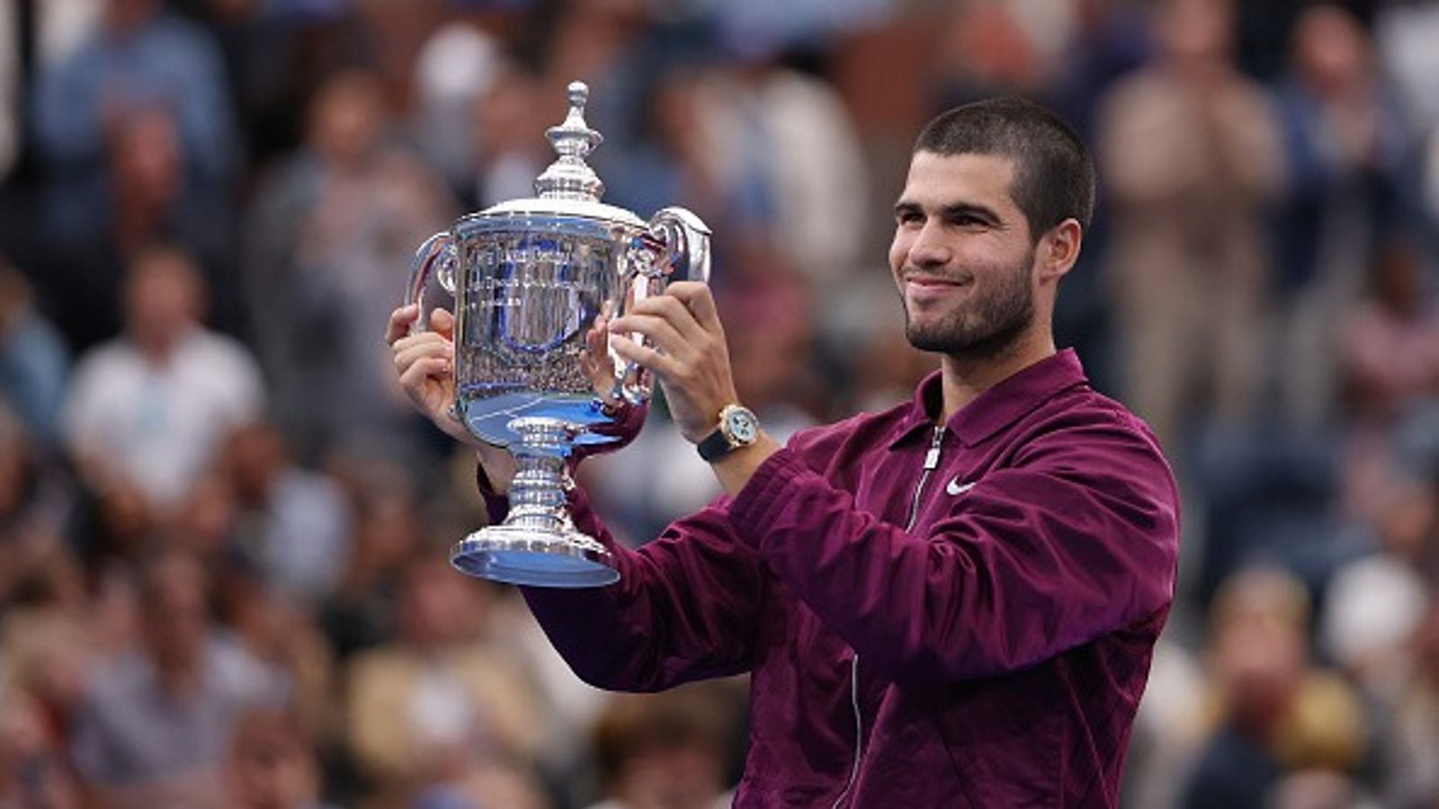 WATCH: Donald Trump's cold reaction to Carlos Alcaraz's US Open 2025 win goes viral Carlos Alcaraz in the frame.