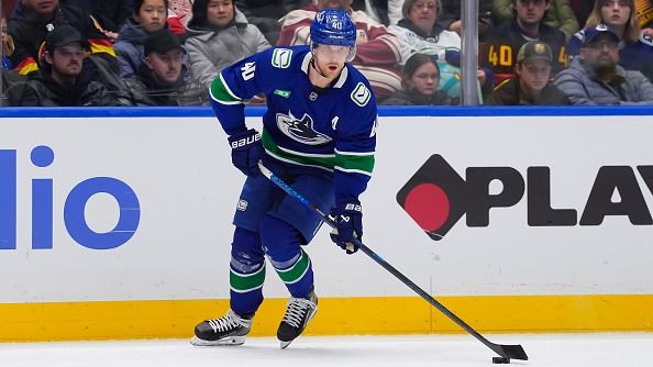 Canucks Patrik Allvin addresses struggles of $92.8 million forward after underwhelming season Elias Pettersson in the frame.
