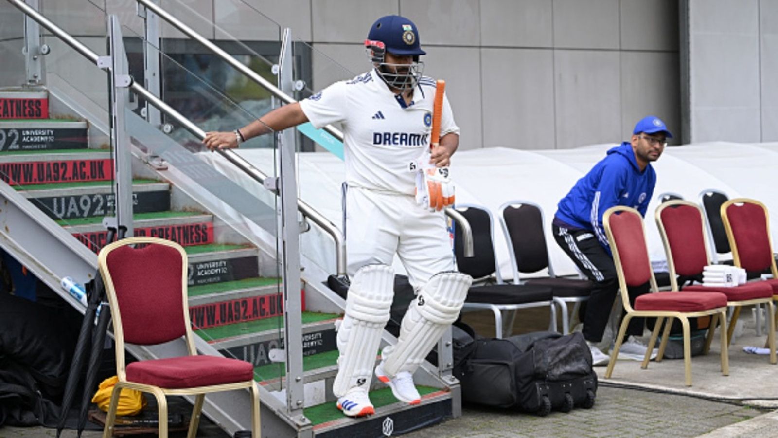 Comeback in West Indies Test series or Australia white-ball tour? Rishabh Pant meets specialist in Mumbai on road to recovery: Report India batsman Rishabh Pant comes out to bat during day two of the fourth Test against England at Old Trafford on July 24, 2025 in Manchester, England.