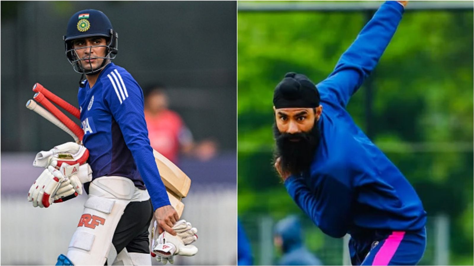 'I have known Shubman since he was a kid, but I don't know if he remembers me': UAE spinner recalls Punjab cricket days ahead of India clash India's Shubman Gill and UAE's Simranjeet Singh during net practice.