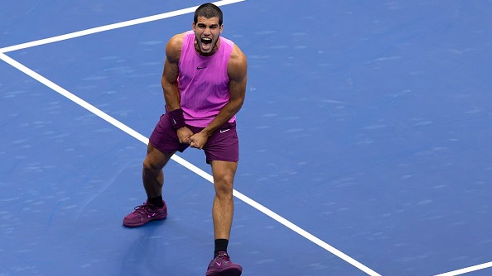 Carlos Alcaraz teases new look with 'surprise' hairstyle from controversial barber Carlos Alcaraz in the frame.