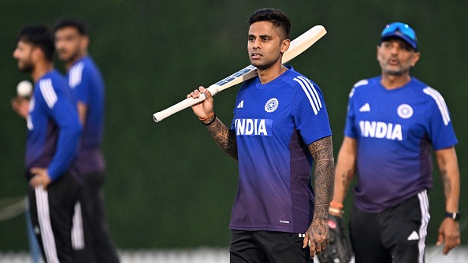 'Kyu bina matlab ka ungli karna...': Suryakumar Yadav's straight forward response on captaincy challenge in Asia Cup 2025 India's captain Suryakumar Yadav (2R) attends a practice session ahead of Asia Cup 2025 clash against UAE