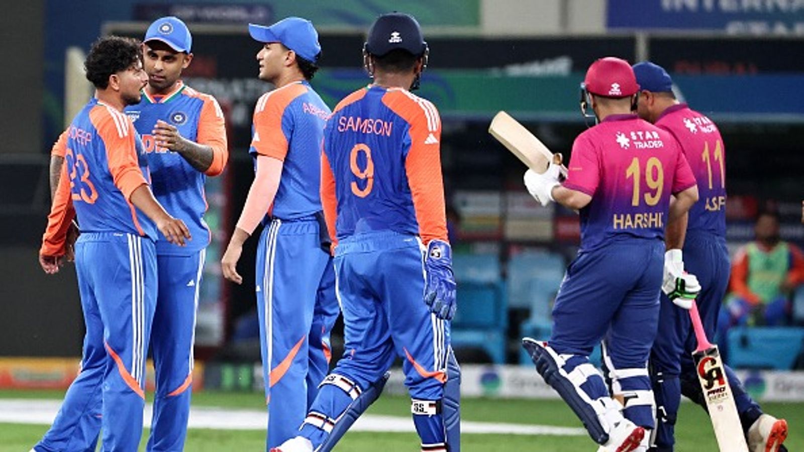 IND vs UAE: India make mockery of UAE with historic 9-wicket win in Asia Cup 2025 campaign opener, wrap up lowly chase with 93 balls to spare India's Kuldeep Yadav (L) celebrates with his teammates in this frame