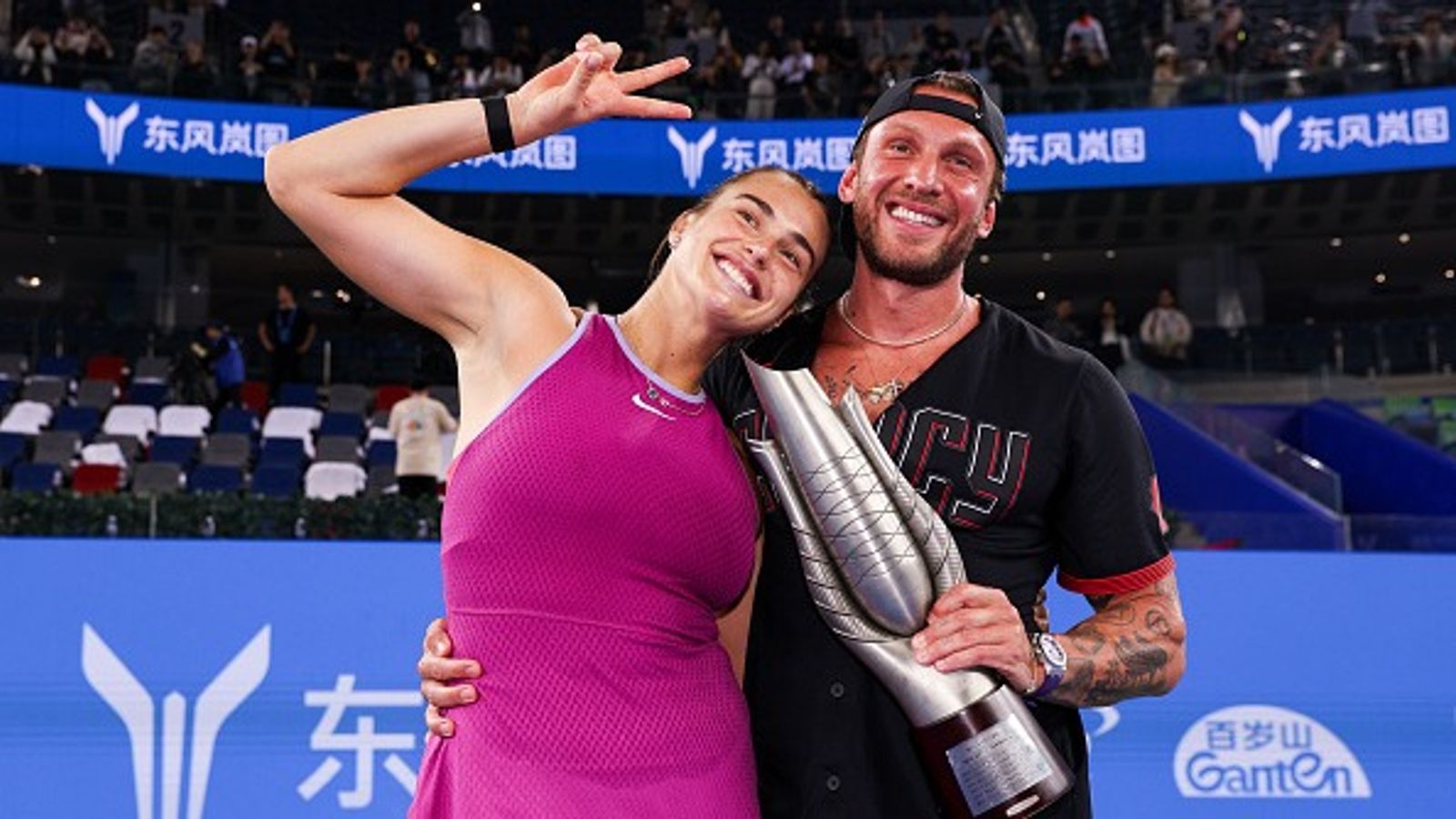 Aryna Sabalenka shares heartfelt birthday message for boyfriend Georgios Frangulis, says 'I love you endlessly' Aryna Sabalenka and Georgios Frangulis in the frame.