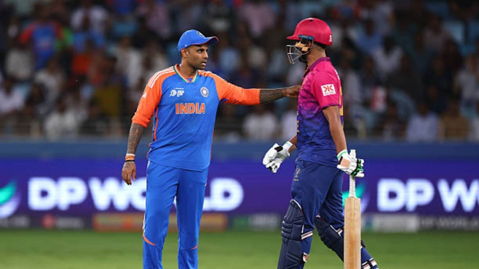 'You play hard, but...': Ajinkya Rahane hails Suryakumar Yadav for withdrawing appeal in UAE clash Suryakumar Yadav of India speaks to Junaid Siddique of UAE during the Asia Cup match between India and United Arab Emirates at Dubai International Stadium