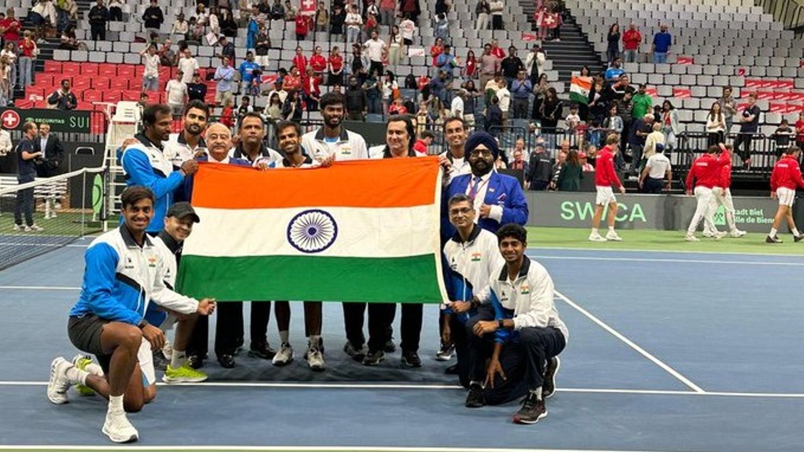 Sumit Nagal-inspired India script history, notch rare Davis Cup away win in Europe in 32 years with emphatic 3-1 victory over Switzerland Sumit Nagal-inspired India script history, notch rare Davis Cup away win in Europe in 32 years with emphatic 3-1 victory over Switzerland