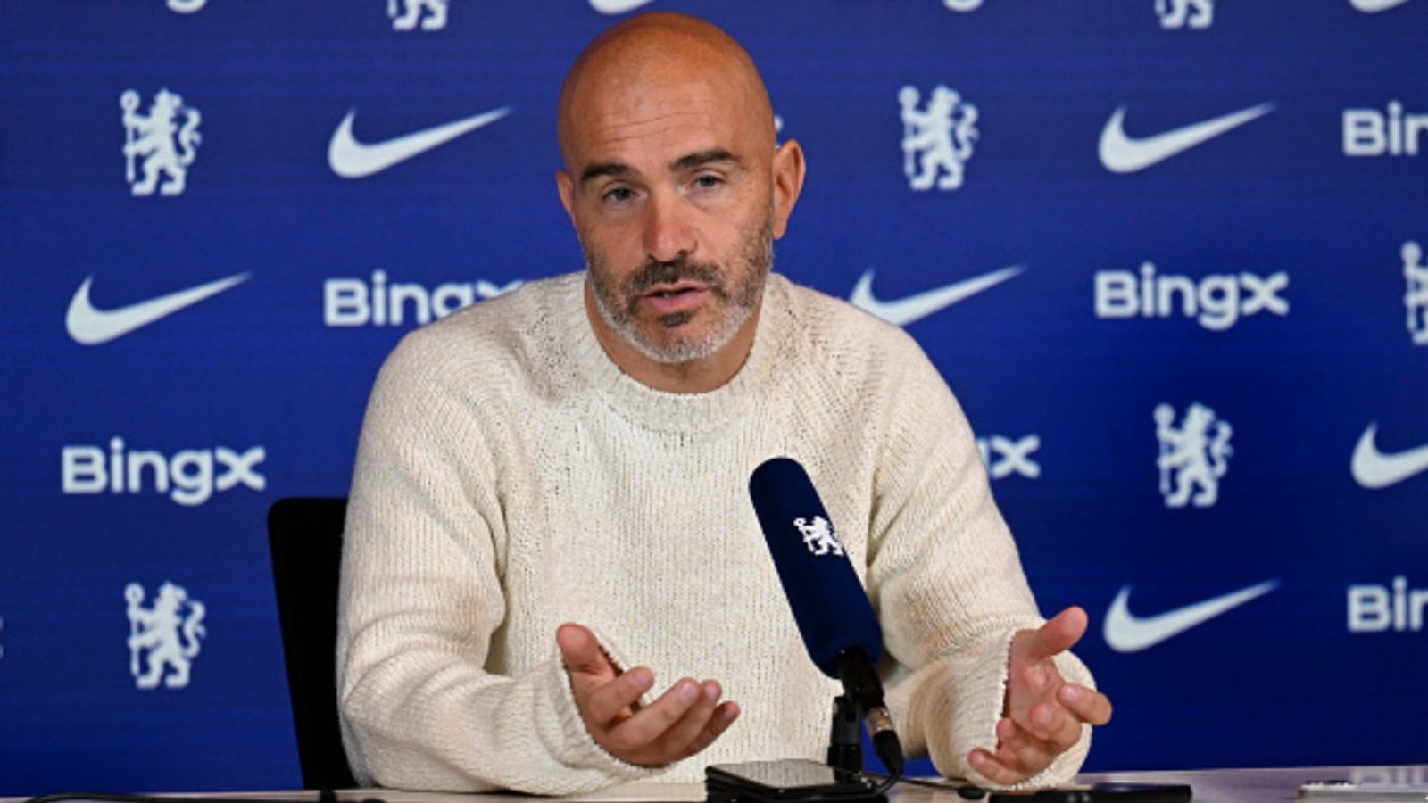 Another blow for Chelsea as $15 million striker leaves for a renowned Turkish outfit Chelsea manager Enzo Maresca in the frame (Image via Getty)