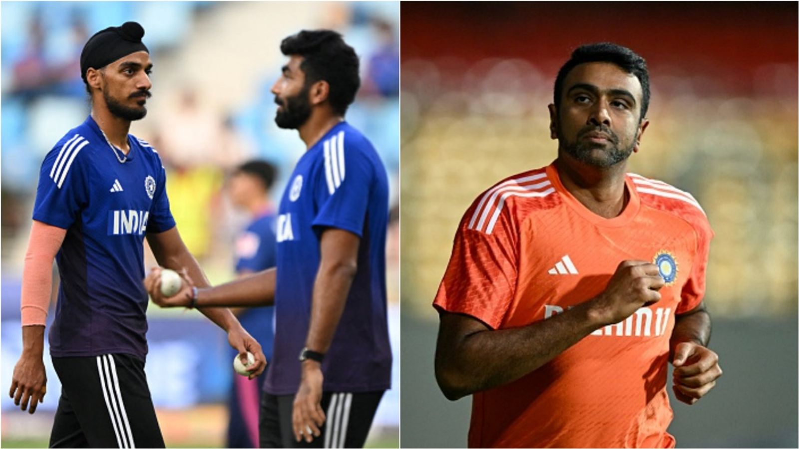 'Why are you writing his destiny, just because he can't bat?': R Ashwin feels bowling community will be angry at Arshdeep Singh's exclusion from playing XI Arshdeep Singh and Jasprit Bumrah during a training session in Dubai; Former India cricketer R Ashwin.