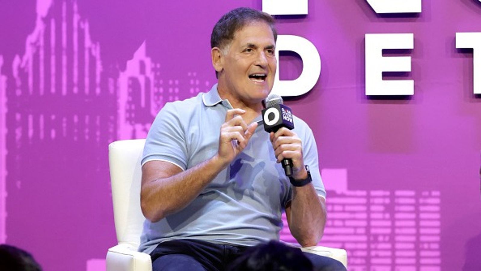 Mark Cuban accuses Aspiration co-founder of inflating figures to hide 'fraud' in Kawhi Leonard controversy Mark Cuban in the frame.