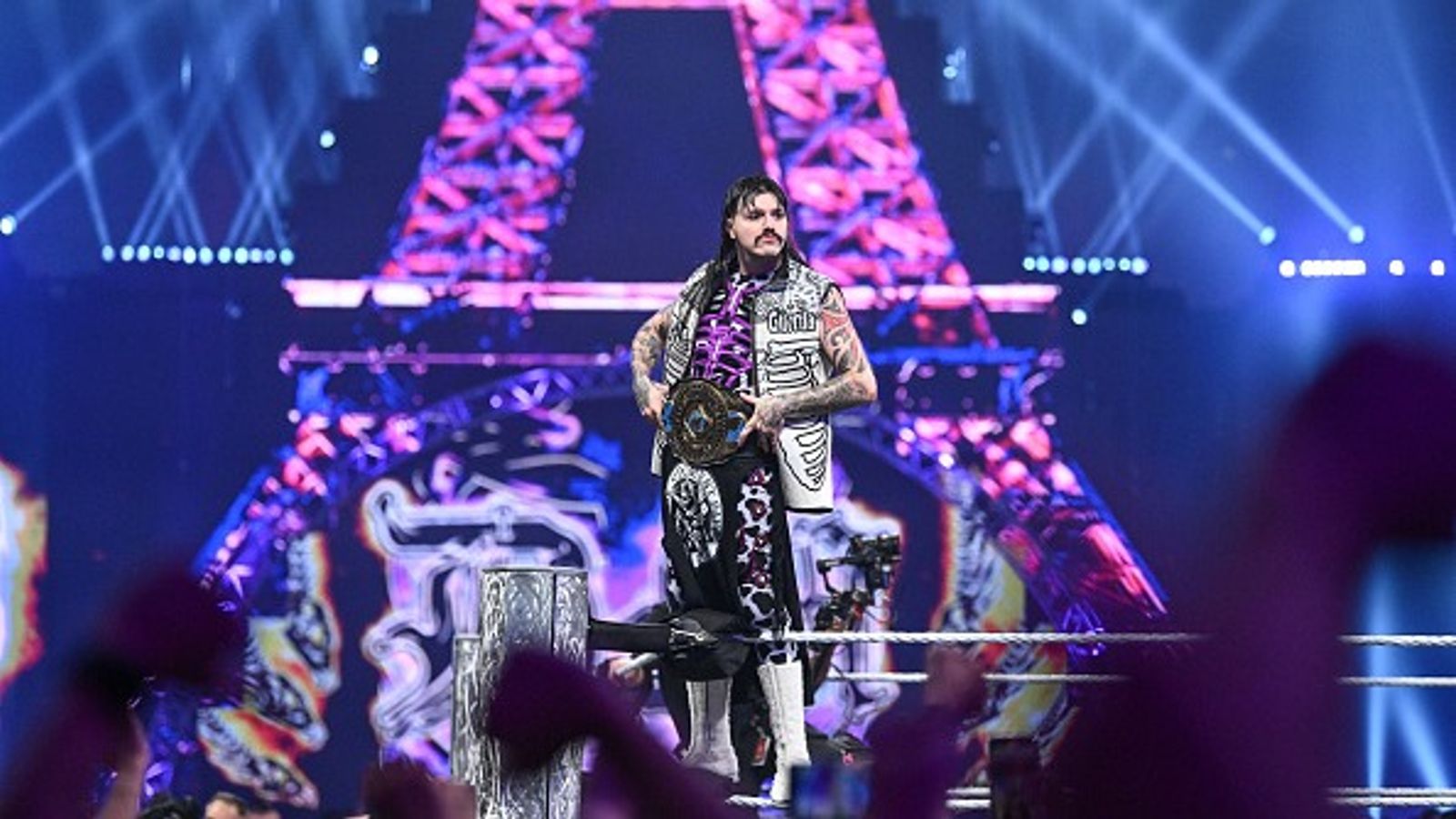 Dominik Mysterio addresses fans after Worlds Collide win, takes aim at Rey Mysterio Dominik Mysterio in the frame.