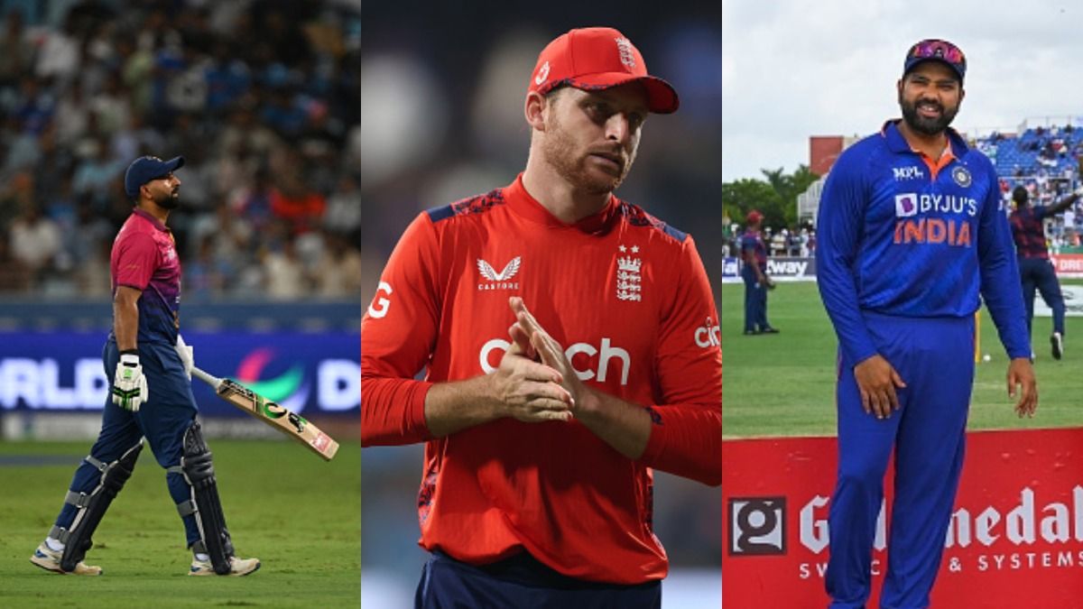Muhammad Waseem alongside Jos Buttler and Rohit Sharma